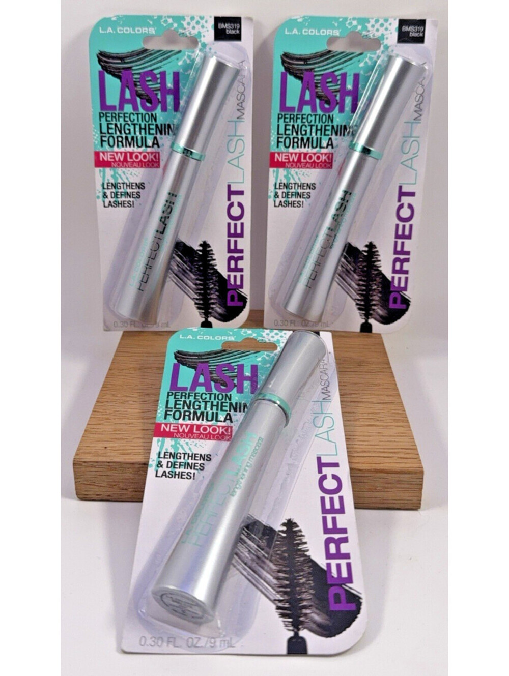3 L.A. Colors Perfect Lash Black Mascara Lengthens & Defines Lashes Black BMS319